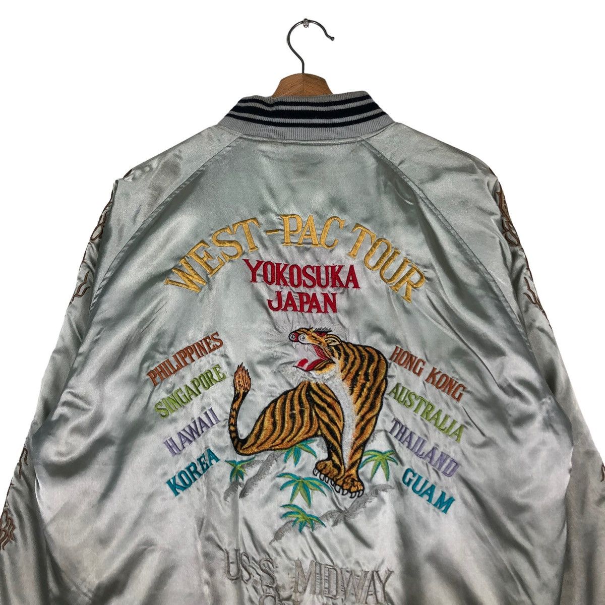 Japanese Brand 🔥VTG SUKAJAN SOUVENIRS JACKET JAPAN DRAGON TOYO ENTERPRISE Size US M / EU 48-50 / 2 - 2 Thumbnail