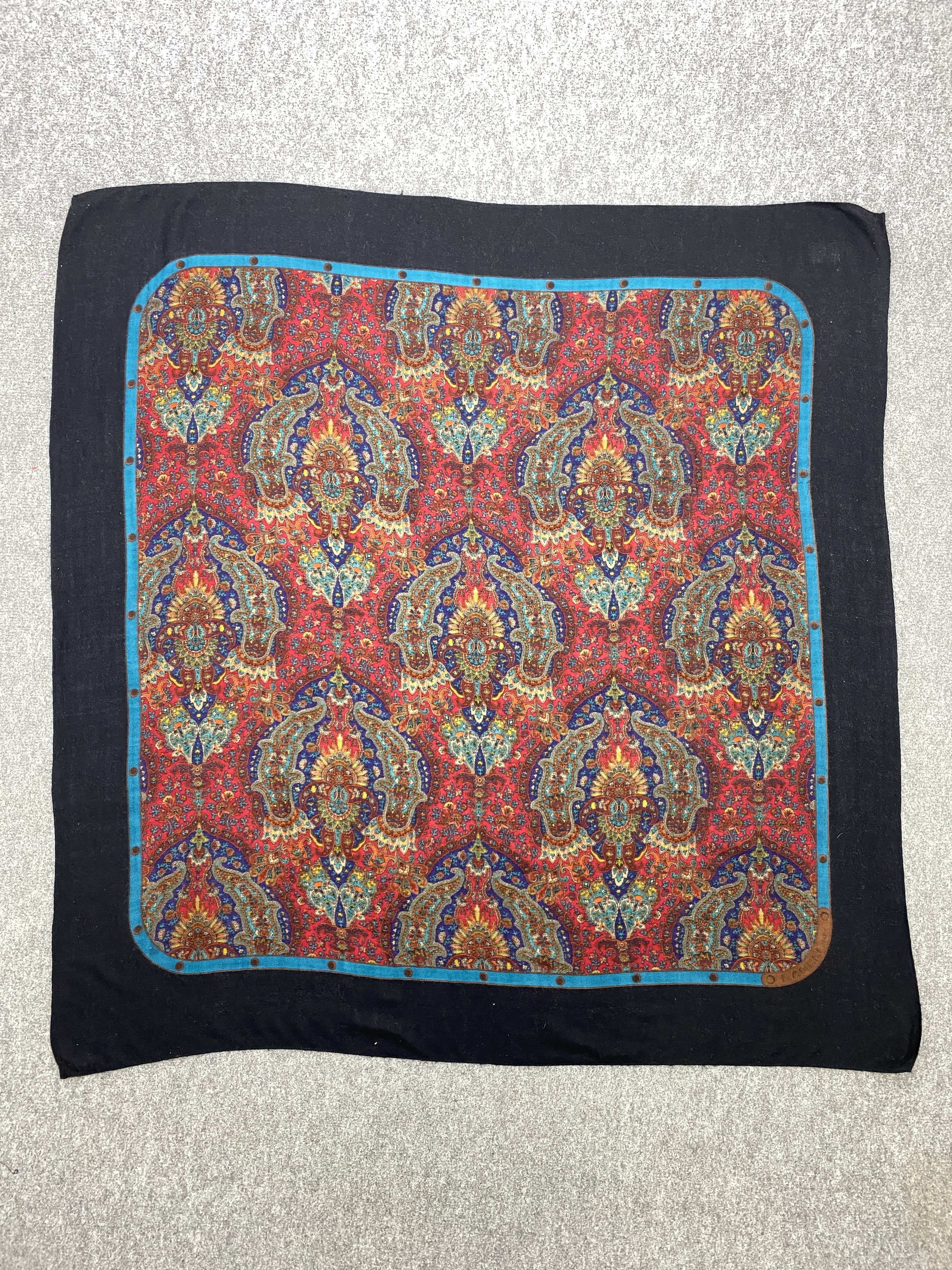 Japanese Brand × Vintage Japanese Brand Wool Shawl Babushka head Scarf SN0031 Size ONE SIZE - 3 Thumbnail
