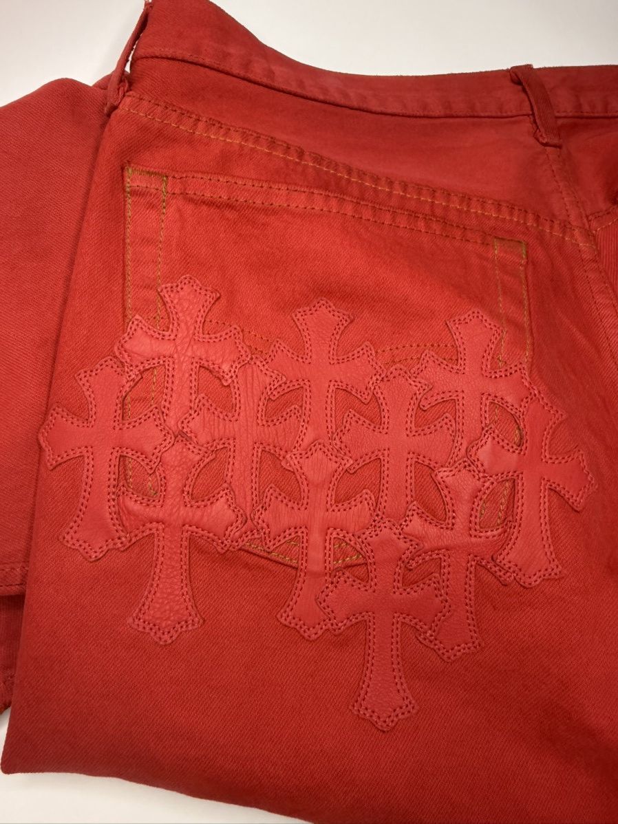 Chrome Hearts Chrome Hearts Red Paris Exclusive Patch Denim Size US 34 / EU 50 - 20 Thumbnail