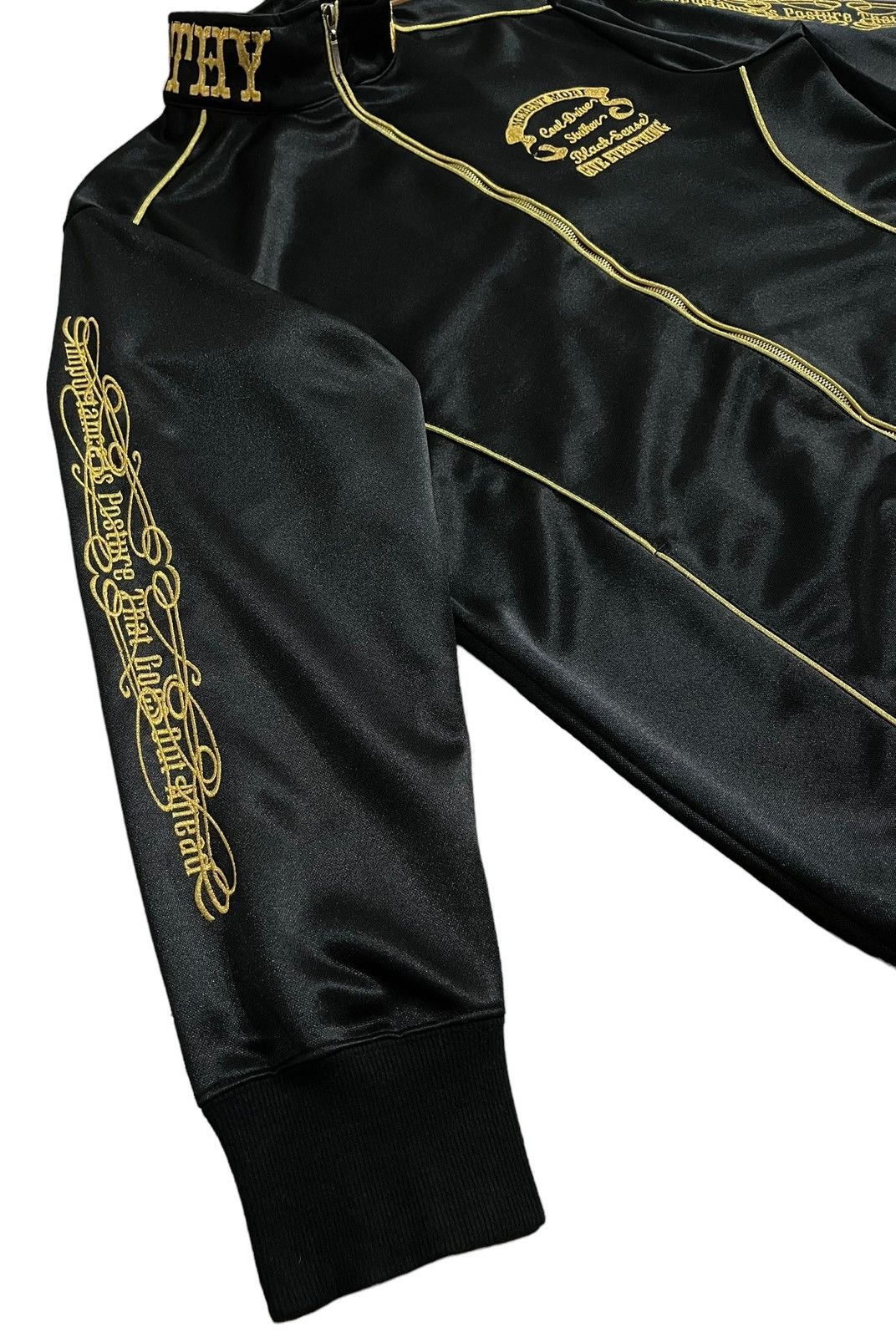 Affliction × Japanese Brand × Vintage CDS Jeans Embroidered Track Jacket Size US XL / EU 56 / 4 - 4 Thumbnail