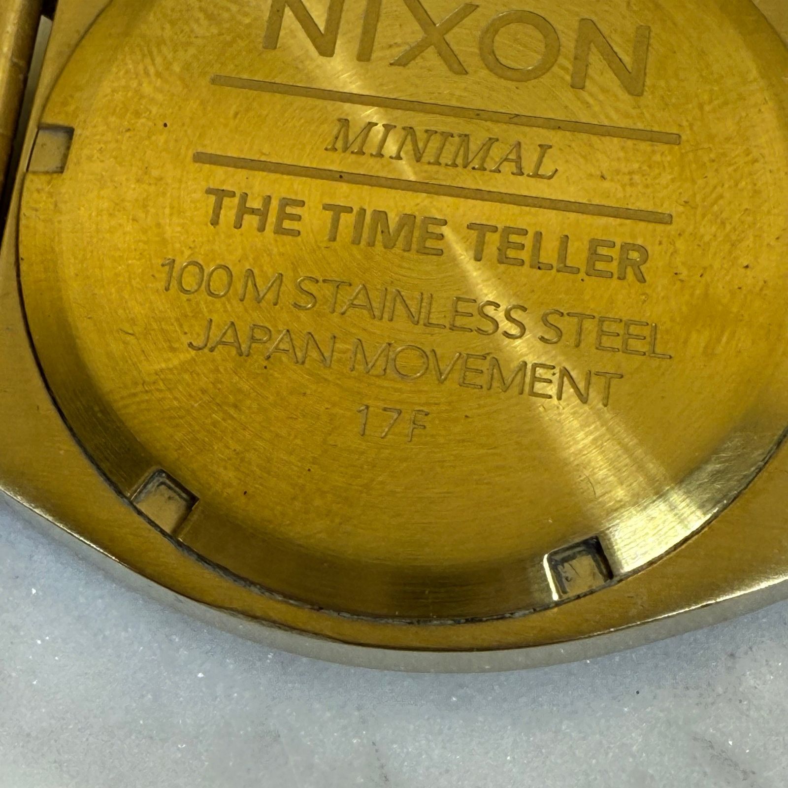 Nixon Nixon The Time Teller Gold 100M Mens Stainless Steel Watch Size ONE SIZE - 5 Thumbnail