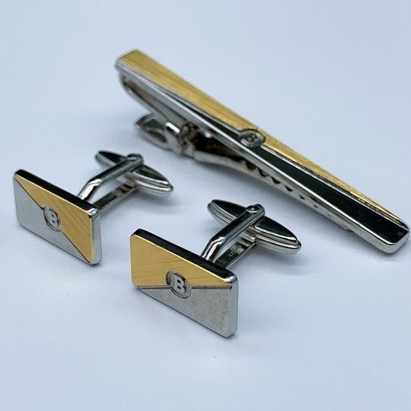 Bally Bally Silver and Gold Tone Cufflinks Set Size ONE SIZE - 4 Thumbnail