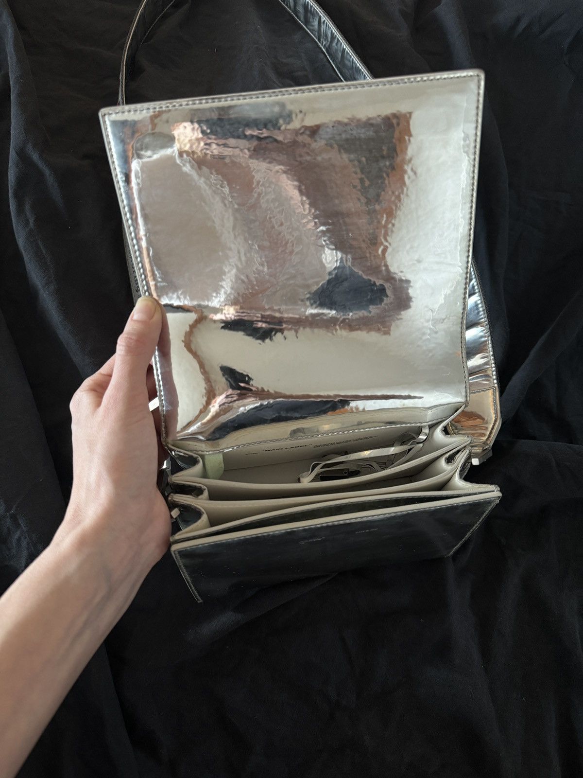 Off-White Off-White Silver Metallic Leather Bag c/o Virgil Abloh Size ONE SIZE - 5 Thumbnail