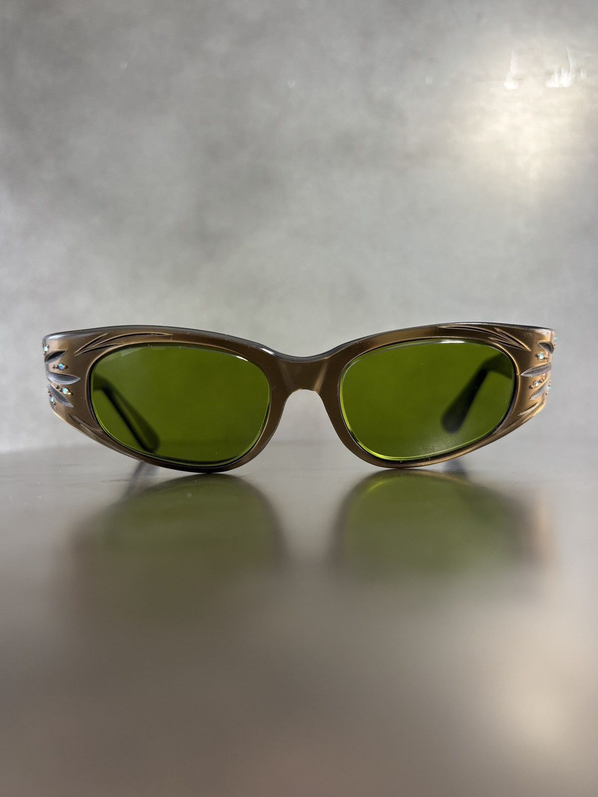 American Optical × Other × Vintage 1960s Cat Eye Sunglasses MCM Vintage Rhinestone France Mod Size ONE SIZE - 3 Thumbnail