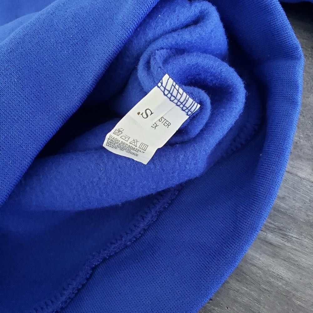 Shein Blue Basic Hoodie 1 Long Sleeve Size 28" / US 6 / IT 42 - 3 Thumbnail