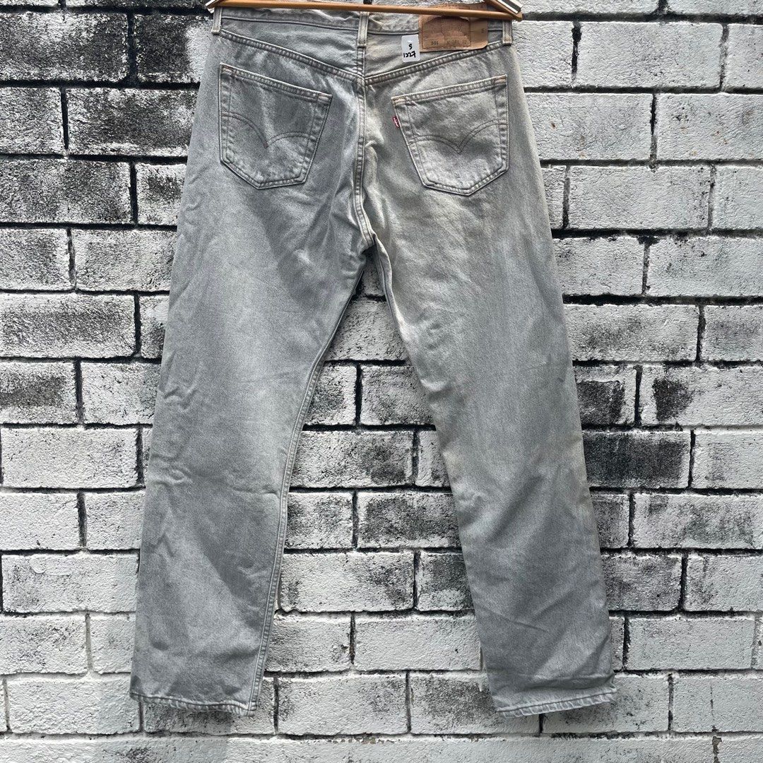 Size 34 Vintage Levis 501 Denim Jeans Grey USA
