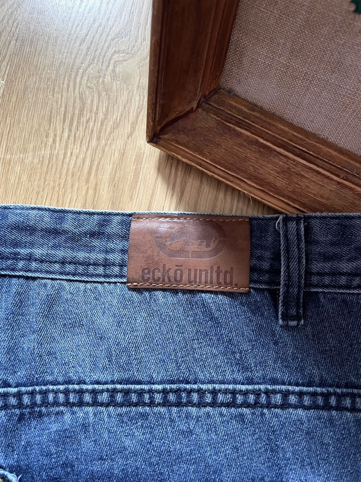 Ecko Unltd. Y2K Vintage Ecko Unltd Embroidered Baggy Denim Jeans Size US 36 / EU 52 - 6 Thumbnail