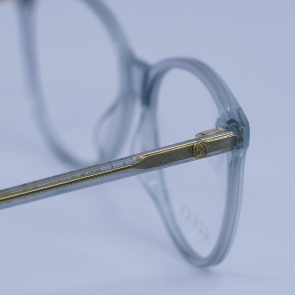 Gucci Gucci GG0550O 018 Eyeglasses Transparent Grey 53mm Frame Size ONE SIZE - 10 Thumbnail