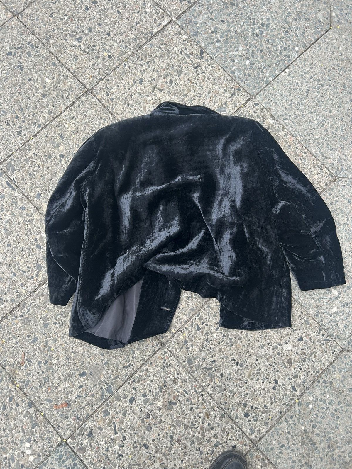 Yohji Yamamoto Rare Vintage Y’s Yohji Yamamoto Velvet Oversized Blazer Size 38S - 7 Thumbnail