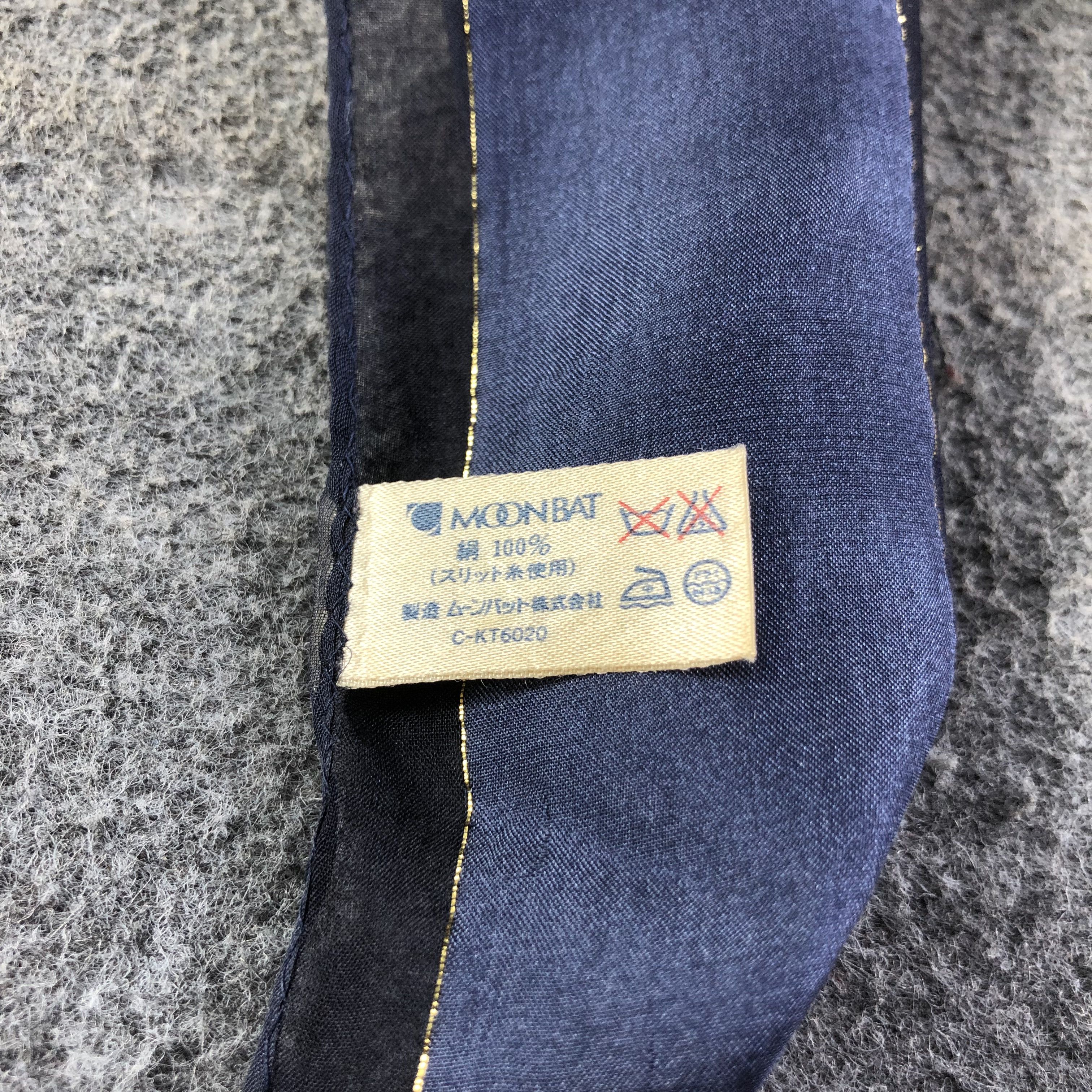 Vintage Philippe Venet Slit Thread Silk Scarf M689 Size ONE SIZE - 4 Thumbnail