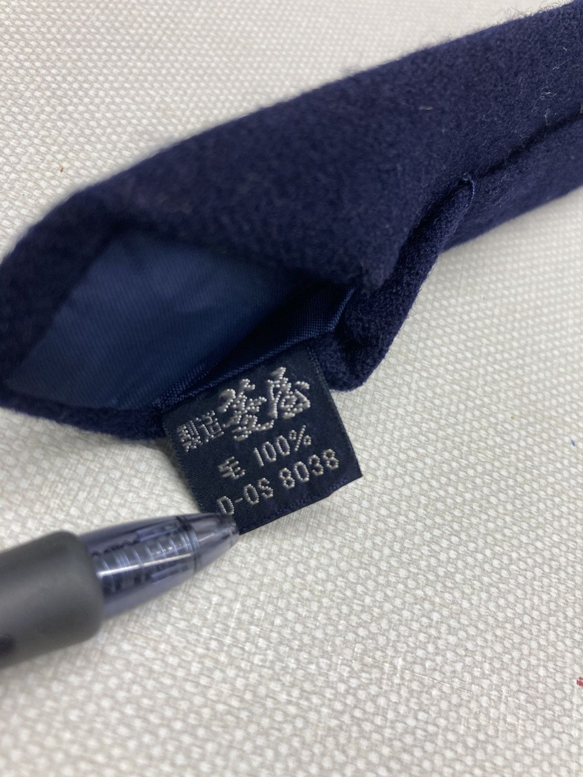 Ralph Lauren Vintage Ralph Lauren Navy Wool Tie Size ONE SIZE - 3 Thumbnail