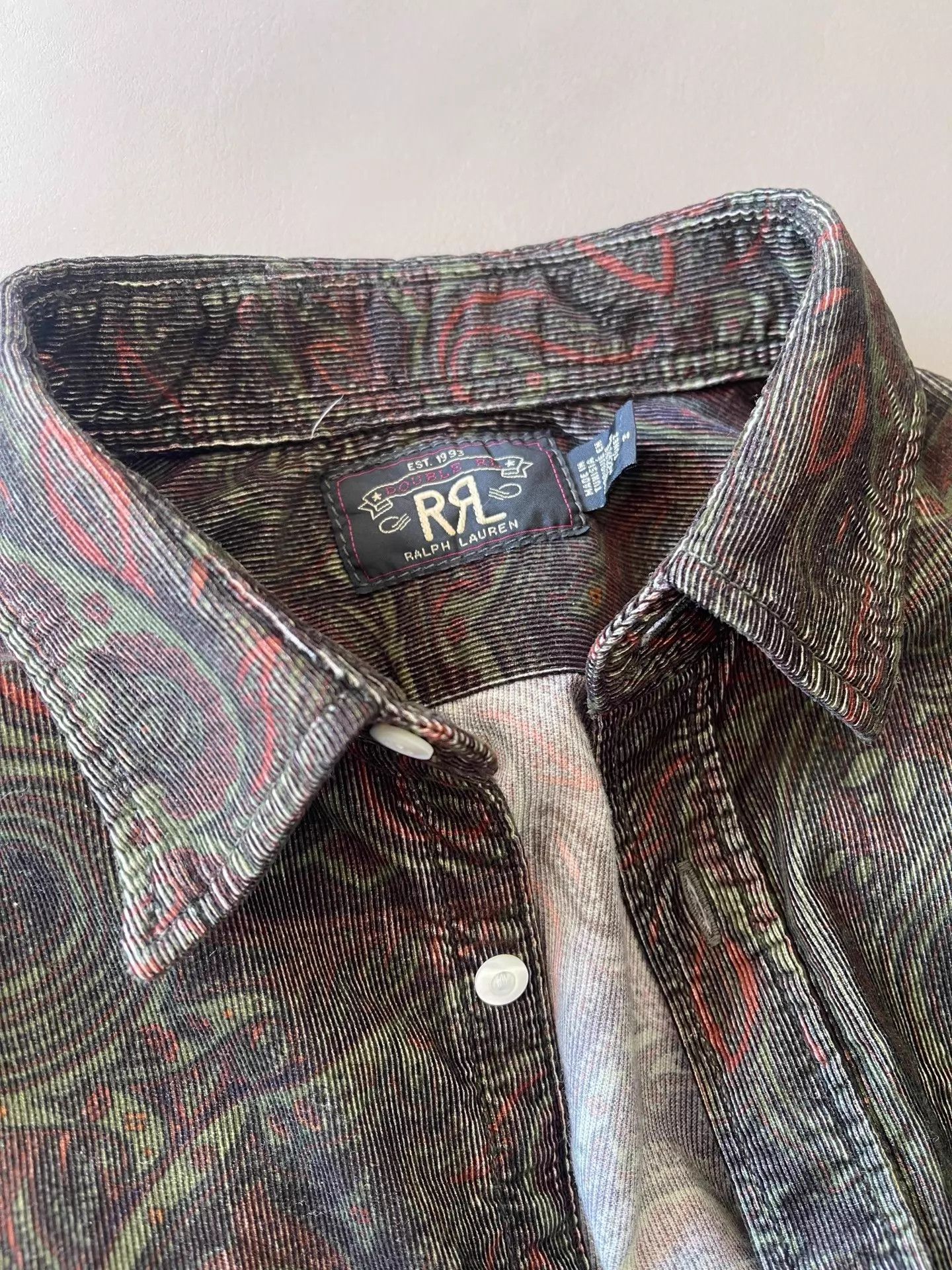 RRL Ralph Lauren RRL New Subtle Paisley Western Old Money M Jacket Size US M / EU 48-50 / 2 - 2 Thumbnail