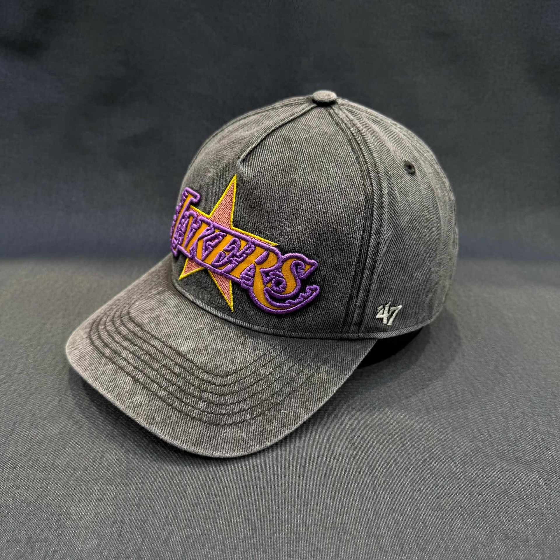 47 Brand 47Brand x NBA Lakers Washed Curved Brim Hat Q5 Size ONE SIZE - 2 Thumbnail
