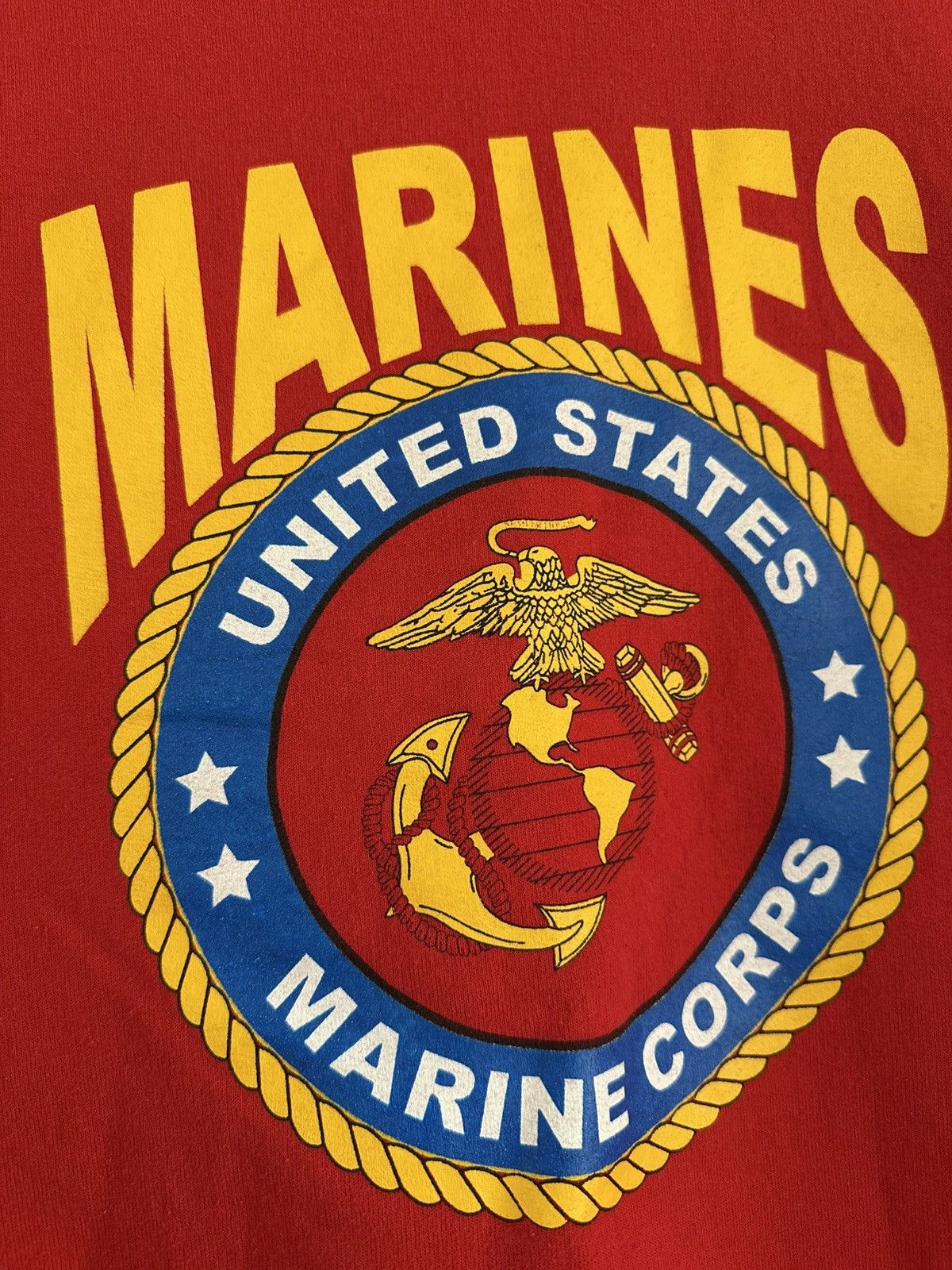 Fruit Of The Loom × Vintage Vintage 90s United States Marines USMC Big Logo Crewneck L Size US L / EU 52-54 / 3 - 4 Thumbnail