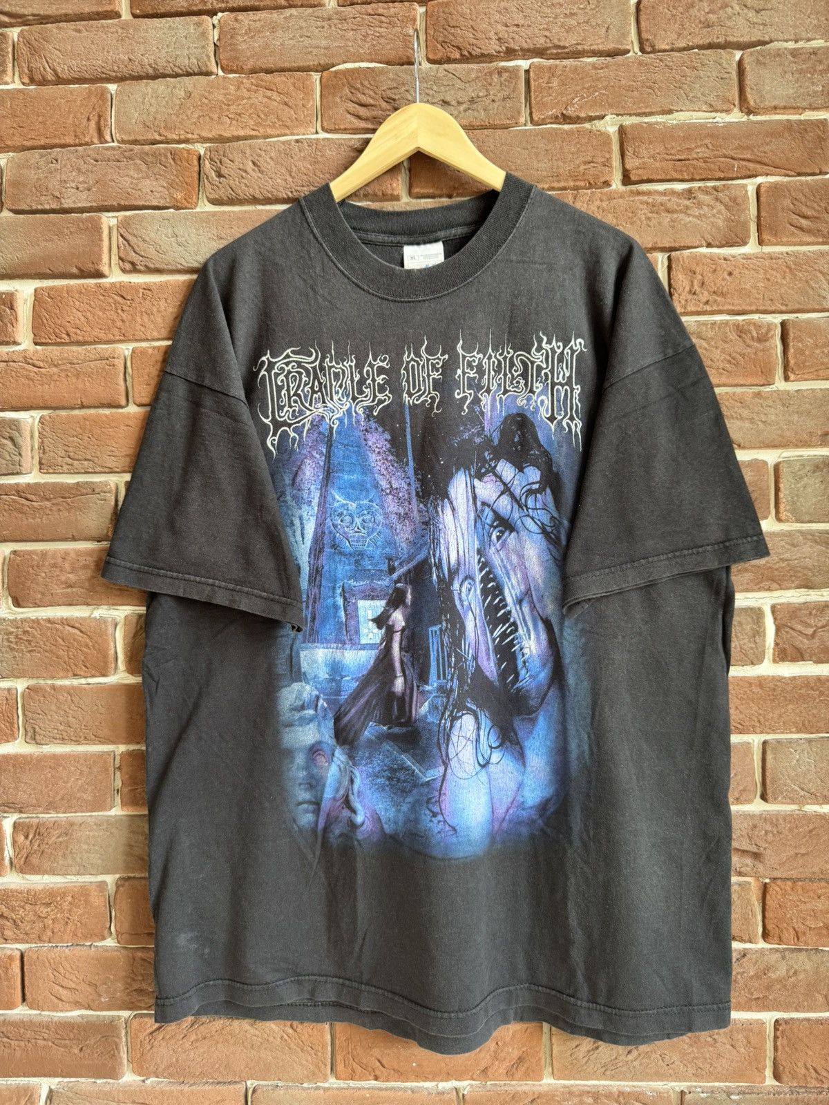 Band Tees 00s Vintage Cradle Of Filth Cthulu Dawn Metal Band Tee XL Size US XL / EU 56 / 4 - 1 Thumbnail