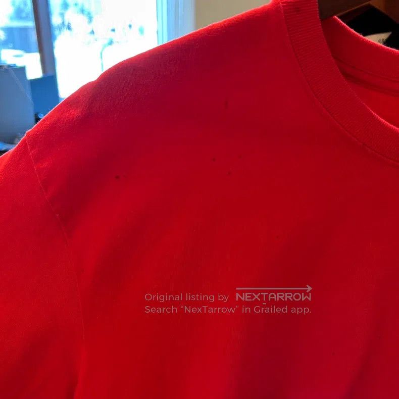 Balenciaga Balenciaga Red Front and Back Logo Short Sleeve T-Shirt Size US M / EU 48-50 / 2 - 2 Thumbnail