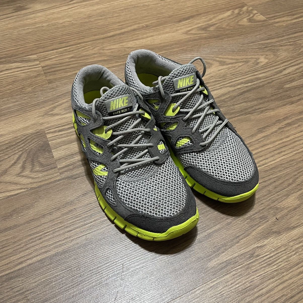 Nike 2012 Nike free run 2 grey green Size US 8 / EU 41 - 5 Thumbnail