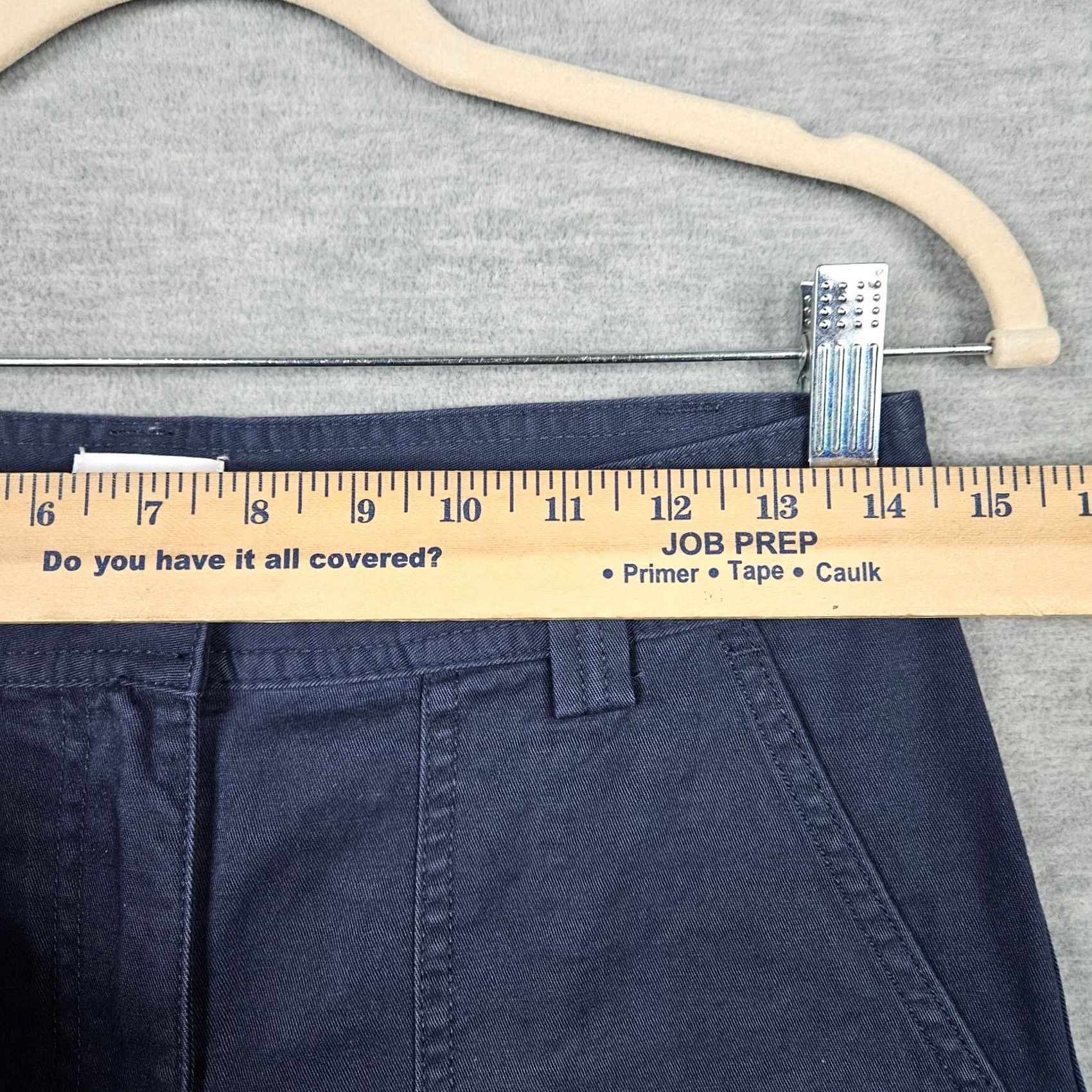 Vintage Sunday Best Women’s Navy blue Straight Leg 100% Organic Cotton Casual Pants Sz 4 Size 27" / US 4 / IT 40 - 3 Thumbnail