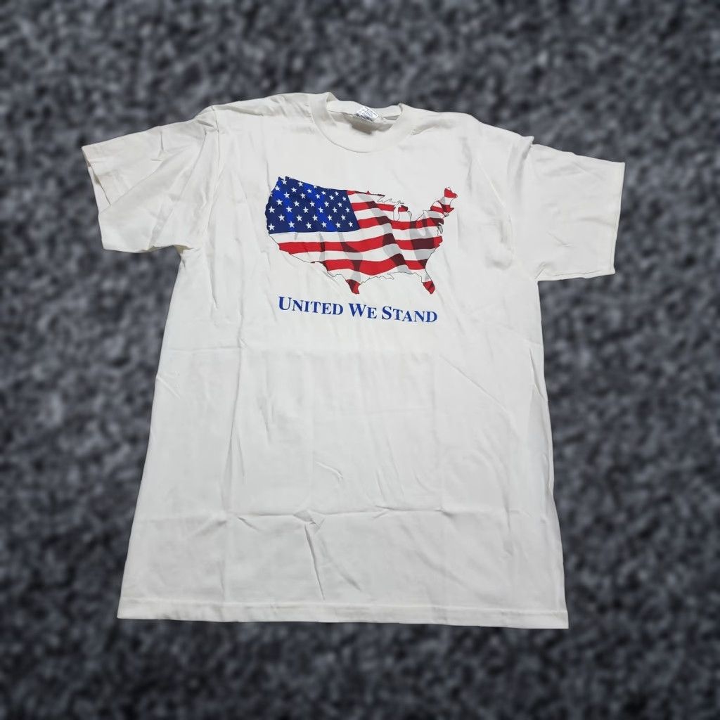 Delta VINTAGE Men L United We Stand USA Patriotic Anheuser Busch Cotton T-Shirt Double-Sided 2000s Size US L / EU 52-54 / 3 - 1 Thumbnail