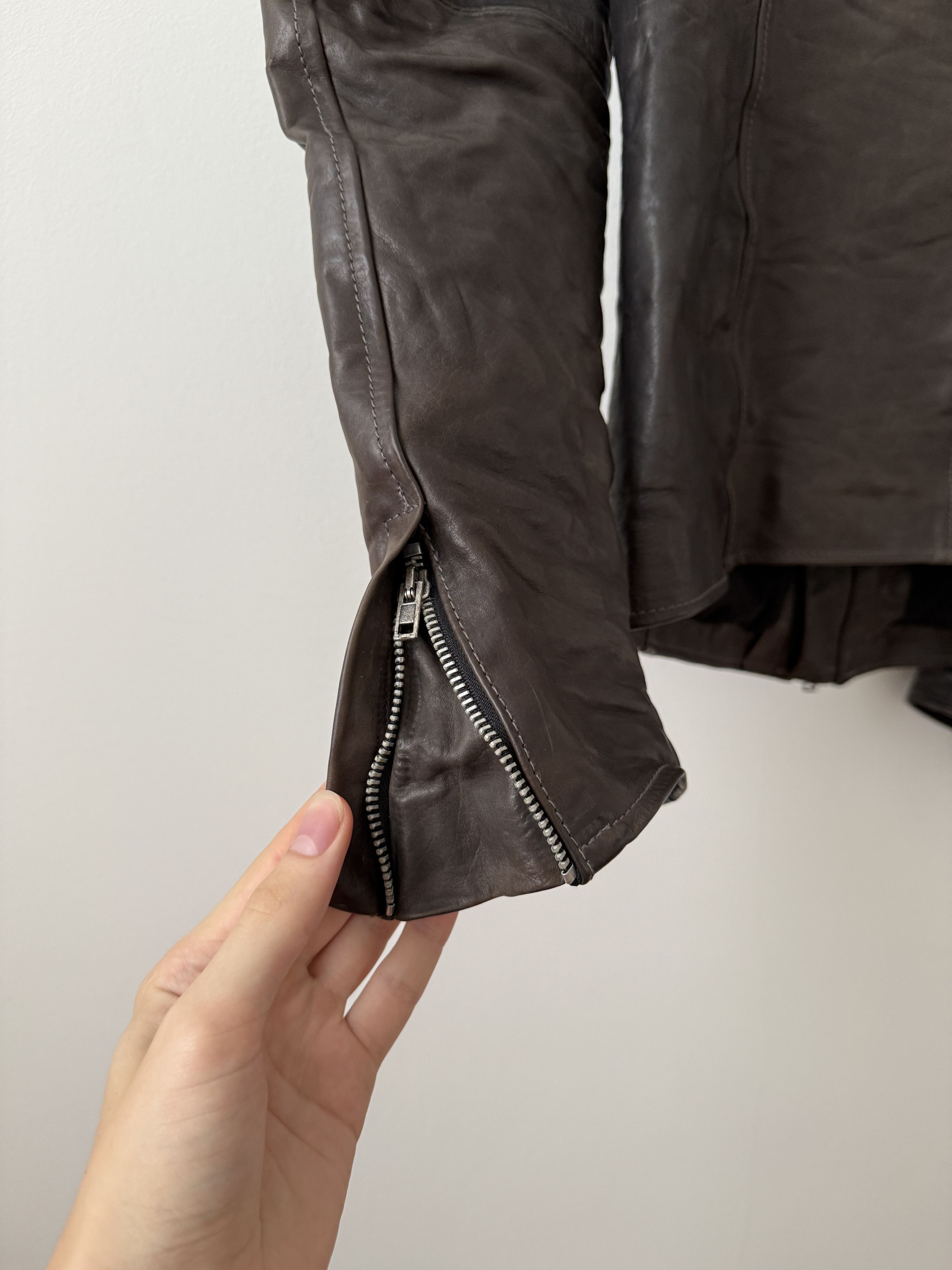 Poeme Bohemien Leather Moto Jacket Size US M / EU 48-50 / 2 - 12 Thumbnail