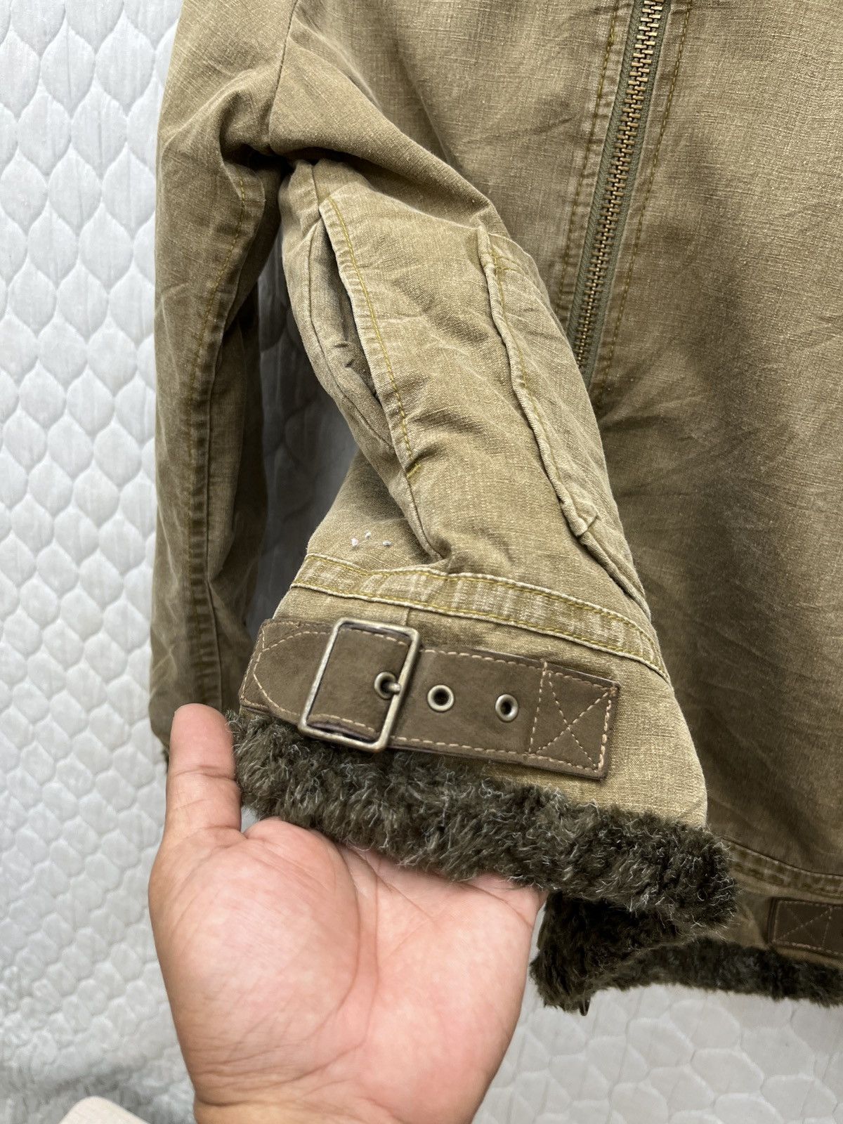 Johnbull 🔥🔥🔥ARCHIVE VTG JOHN BULL MILITARY SHEARLING JACKET Size S / US 4 / IT 40 - 13 Thumbnail