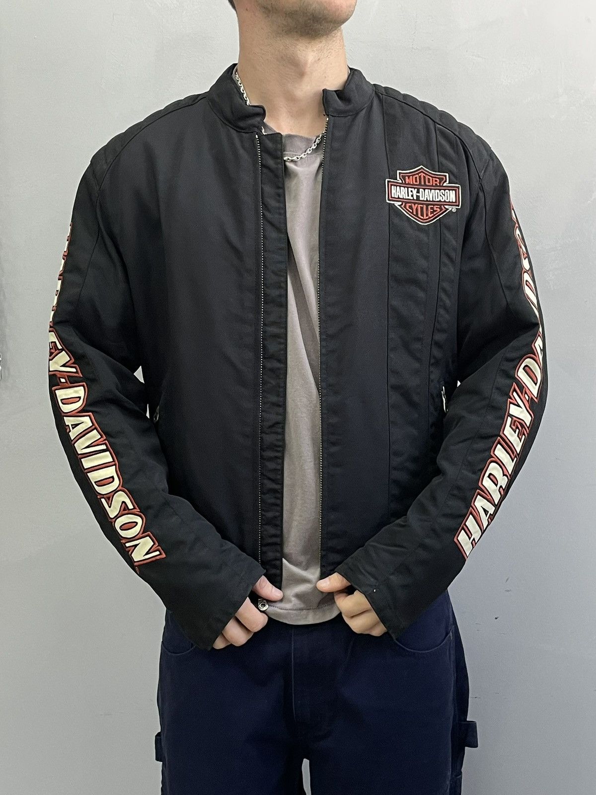 Harley Davidson Racing moto harley davidson jacket racing 2000s style y2k Size US S / EU 44-46 / 1 - 2 Thumbnail