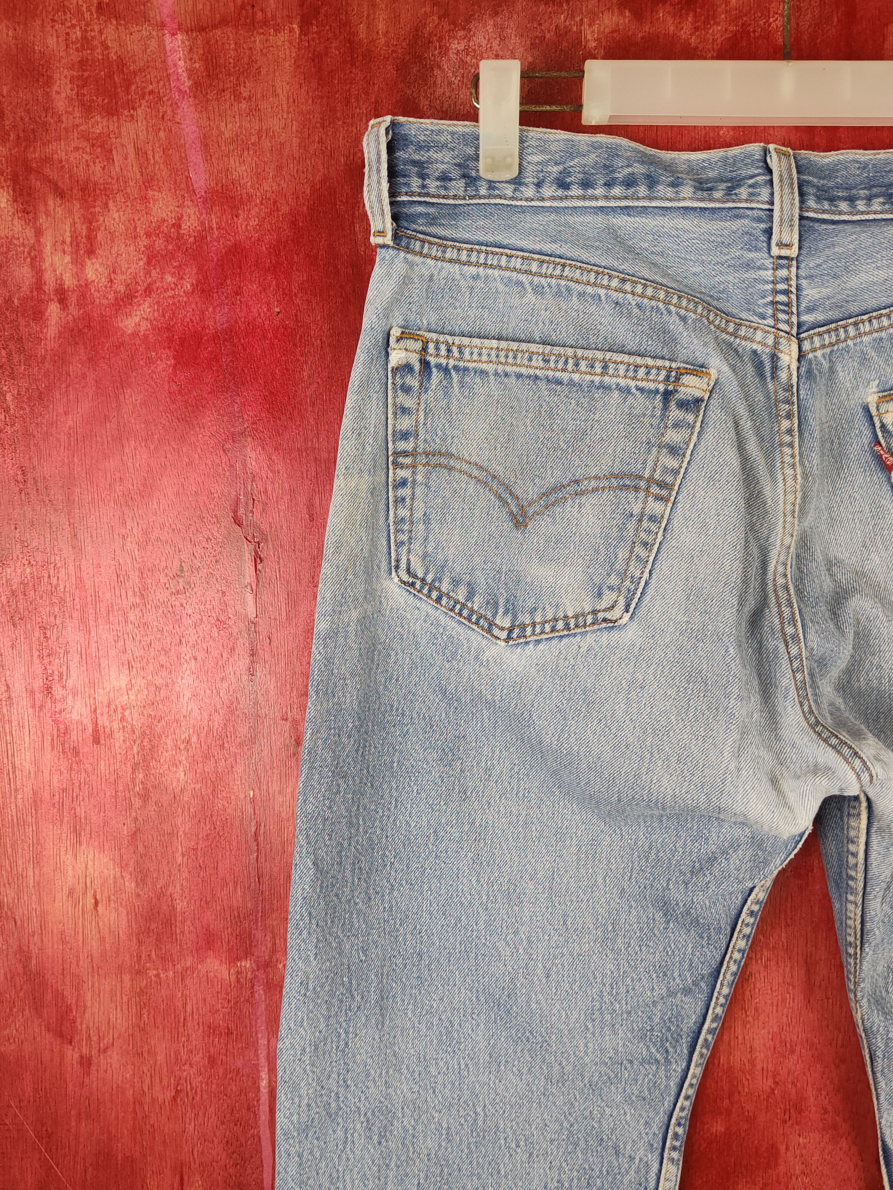 Levi's DL 501 Levi's Blue Distressed Denim vintage Pants #S1373 Size US 33 - 9 Thumbnail