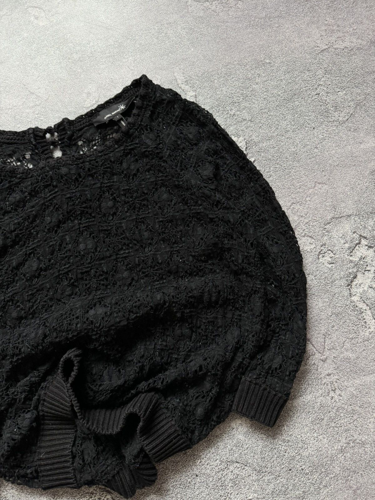 Isabel Marant × Isabel Marant Etoile × Vintage Isabel Marant 1 black mesh knitwear sweater long sleeve Size S / US 4 / IT 40 - 3 Thumbnail