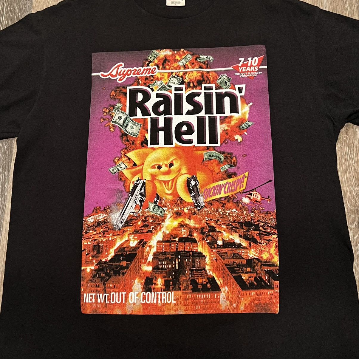 Supreme raisin store hell tee