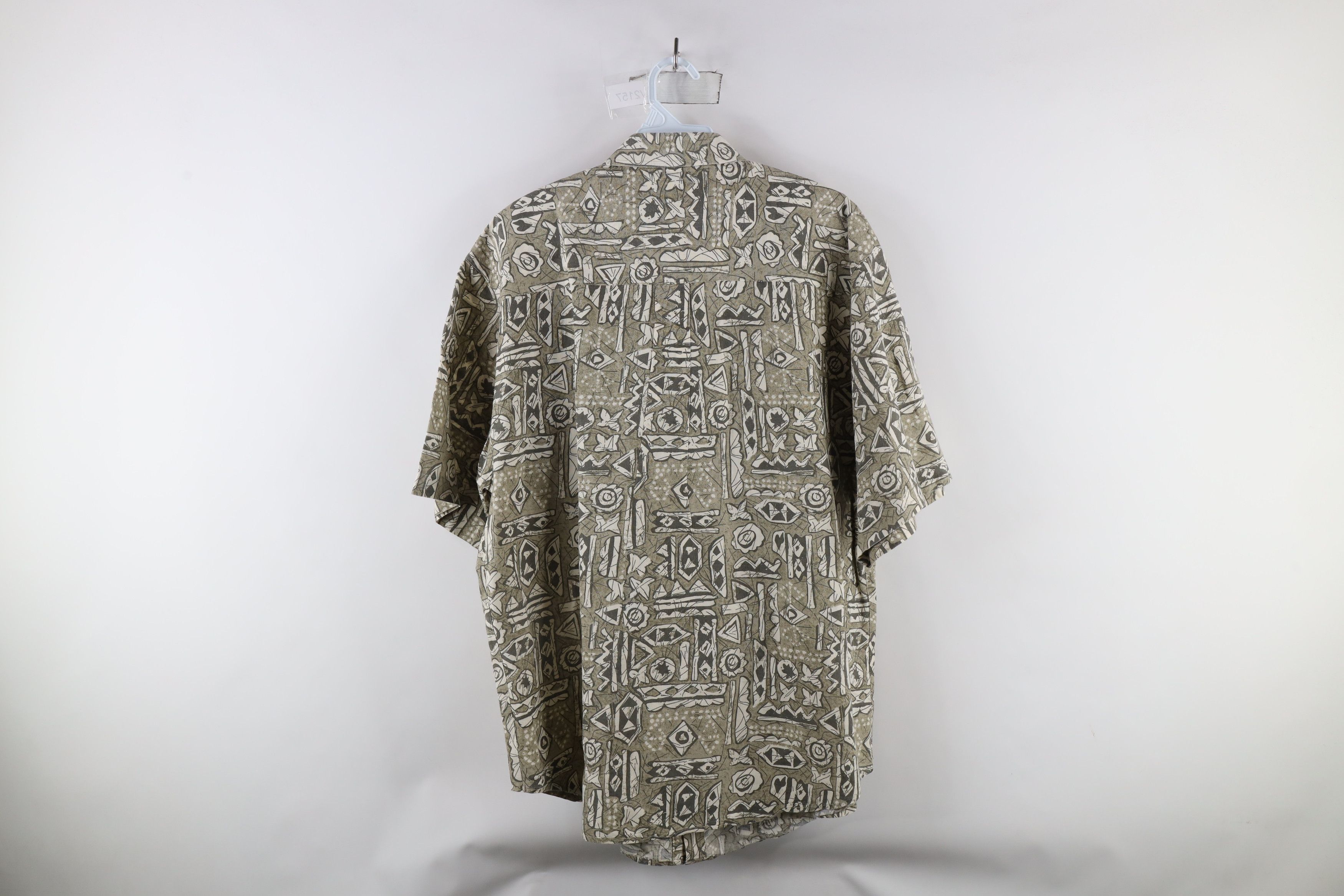 Vintage Vintage 90s Streetwear Tribal Hawaiian Button Shirt Size US L / EU 52-54 / 3 - 8 Thumbnail