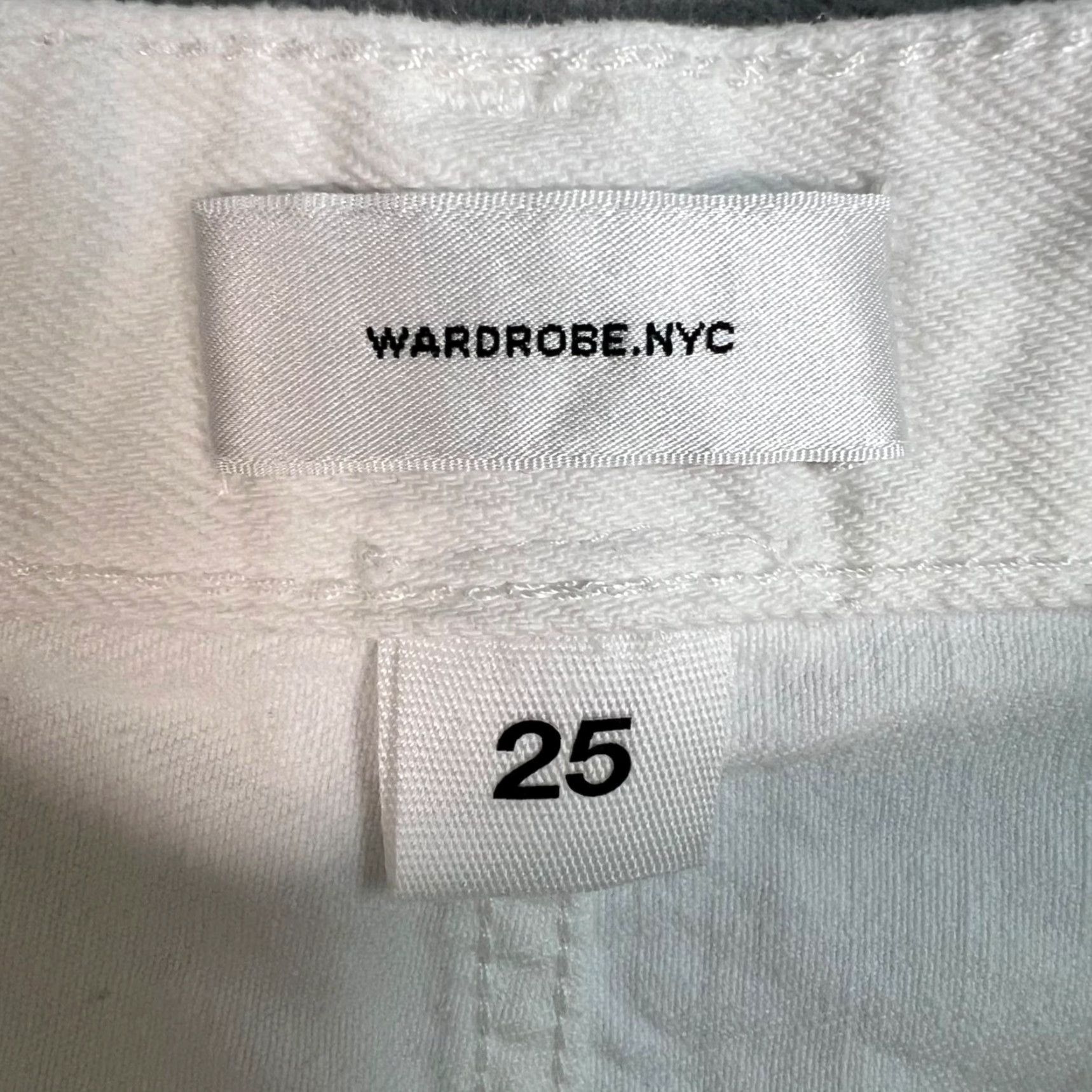 WARDROBE.NYC VINTAGE Wardrobe NYC Skirt Adult Womens 25 White Denim 100% Cotton Maxi Size 42" / US 20 - 3 Thumbnail