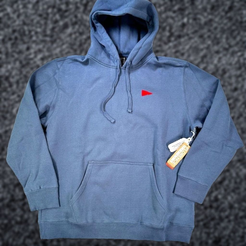 Vintage Florence Florence Marine X Burgee Hoodie Slate Blue Organic Cotton Mens Small Surf Outdoors Size US S / EU 44-46 / 1 - 1 Thumbnail