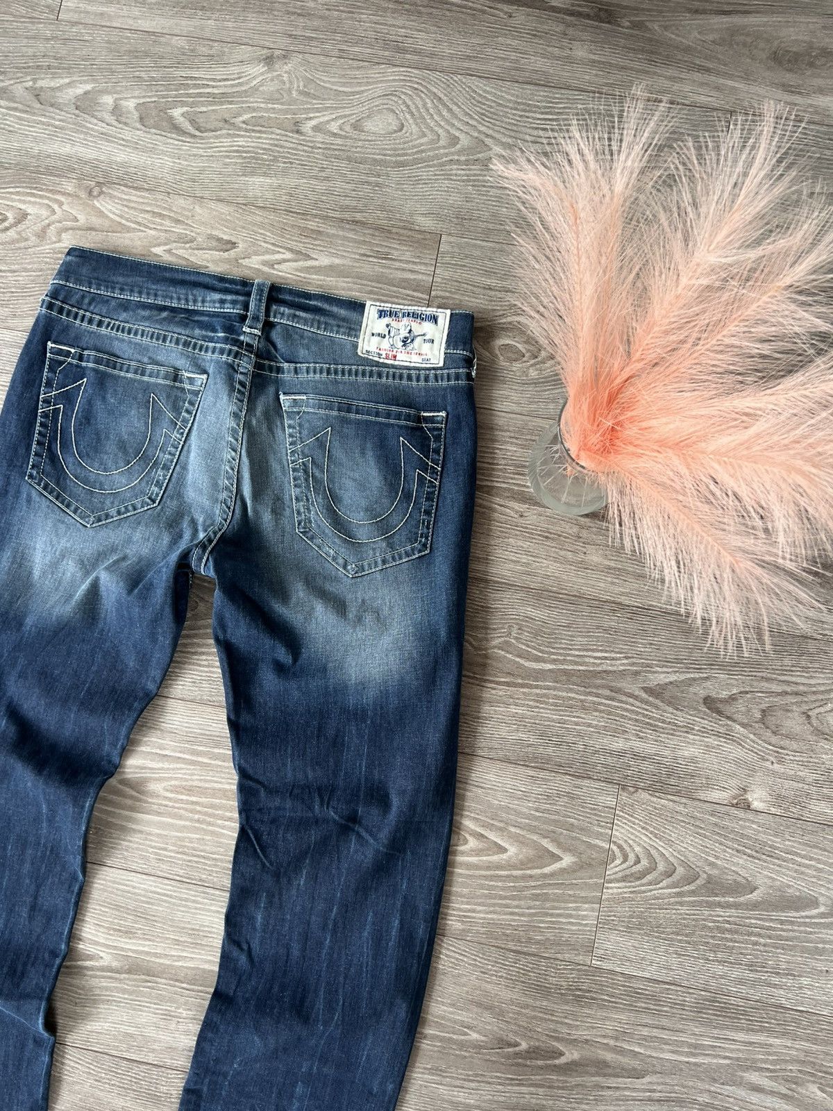 Rap Tees × True Religion × Vintage True Religion Made in Mexico Loose /Slim Bobby Denim Jeans Size US 35 - 3 Thumbnail