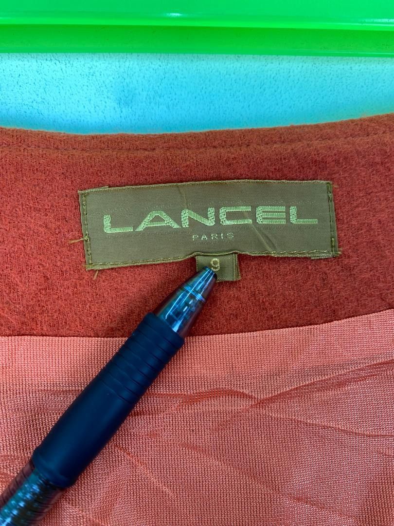 Lancel × Vintage Vtg 90s LANCEL retro wool midi skirt Size 26" / US 2 / IT 38 - 5 Thumbnail