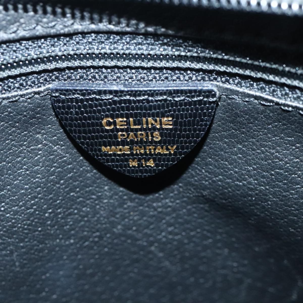 Celine CELINE Shoulder Bag Leather Black Gold Size ONE SIZE - 12 Thumbnail