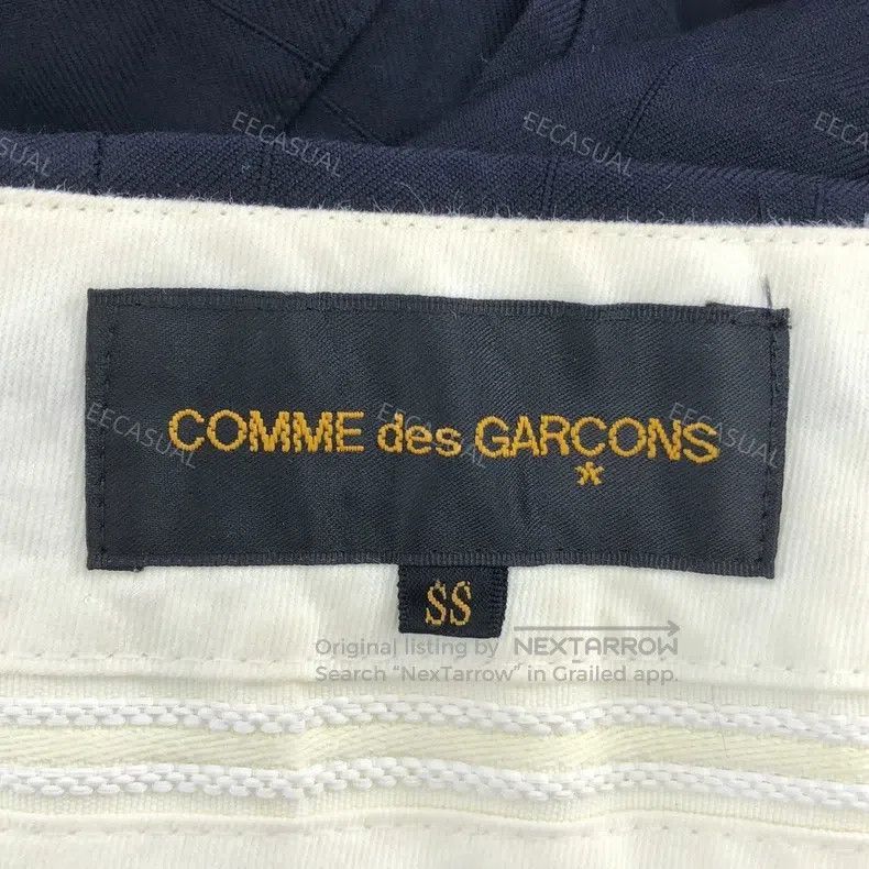 Comme des Garcons Comme Des Garcons size XS Navy Blue Wool Chiffon Pleated W Size 23" - 5 Thumbnail