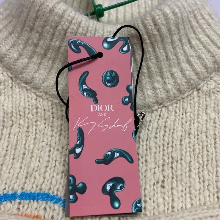 Dior Dior Dior x Kenny Scharf Embroidered Long Sleeve Knitwear Size US L / EU 52-54 / 3 - 6 Thumbnail