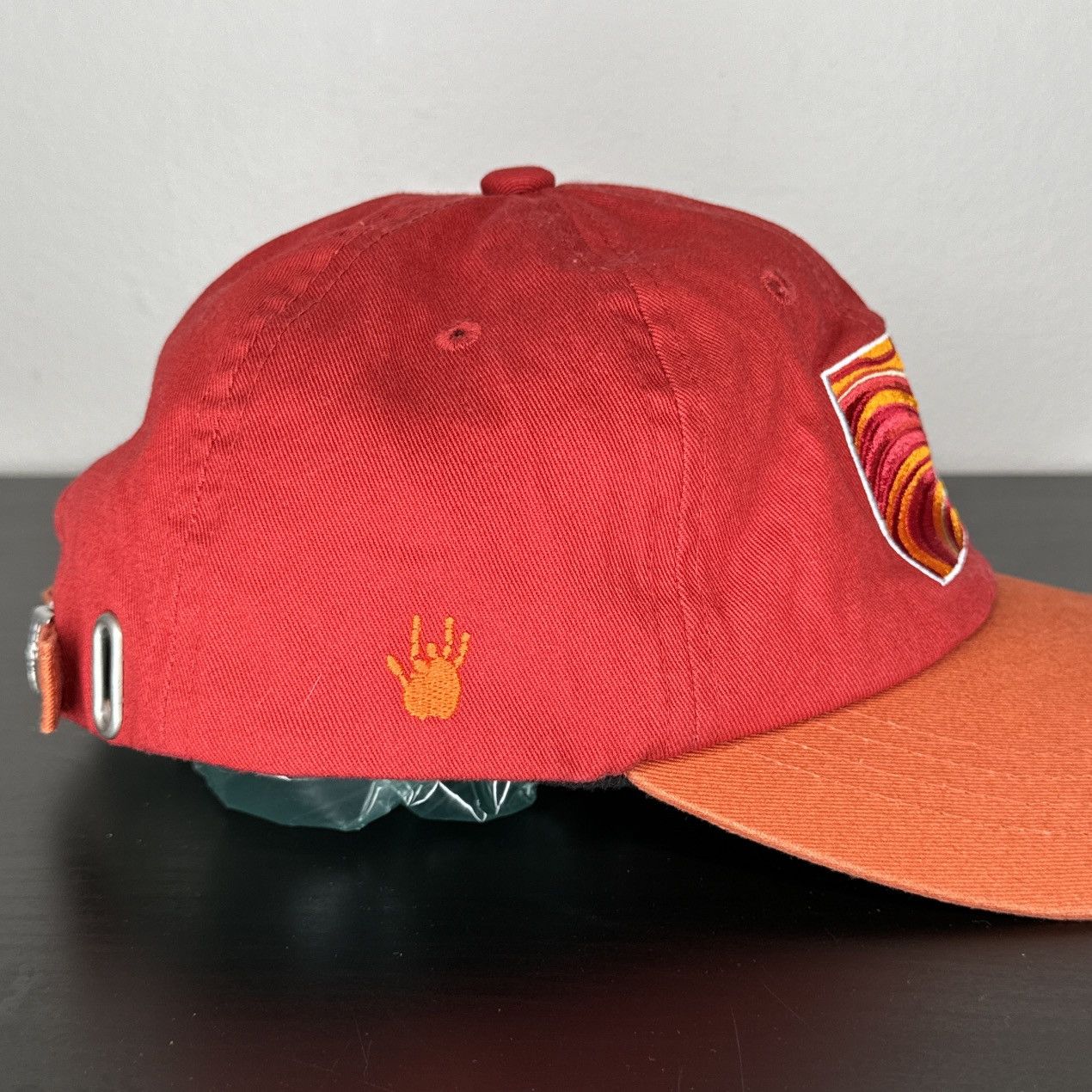 Band Tees × Grateful Dead Jerry Garcia Hand Picked Grateful Dead Orange Hat Strapback Size ONE SIZE - 2 Thumbnail