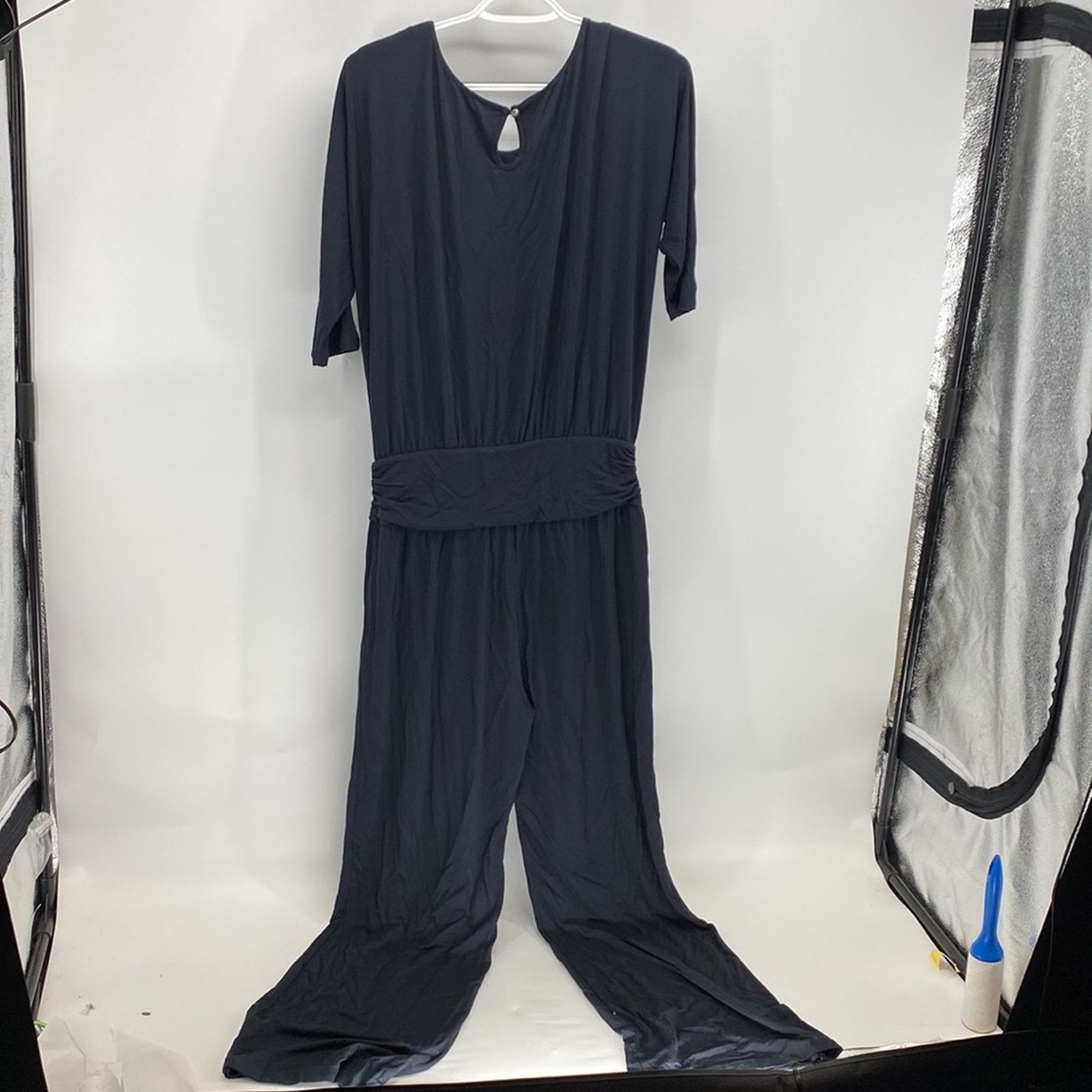 Soft Surroundings Soft Surroundings Charcoal black Jersey Knit Jumpsuit size s Size 27" / US 4 / IT 40 - 7 Thumbnail