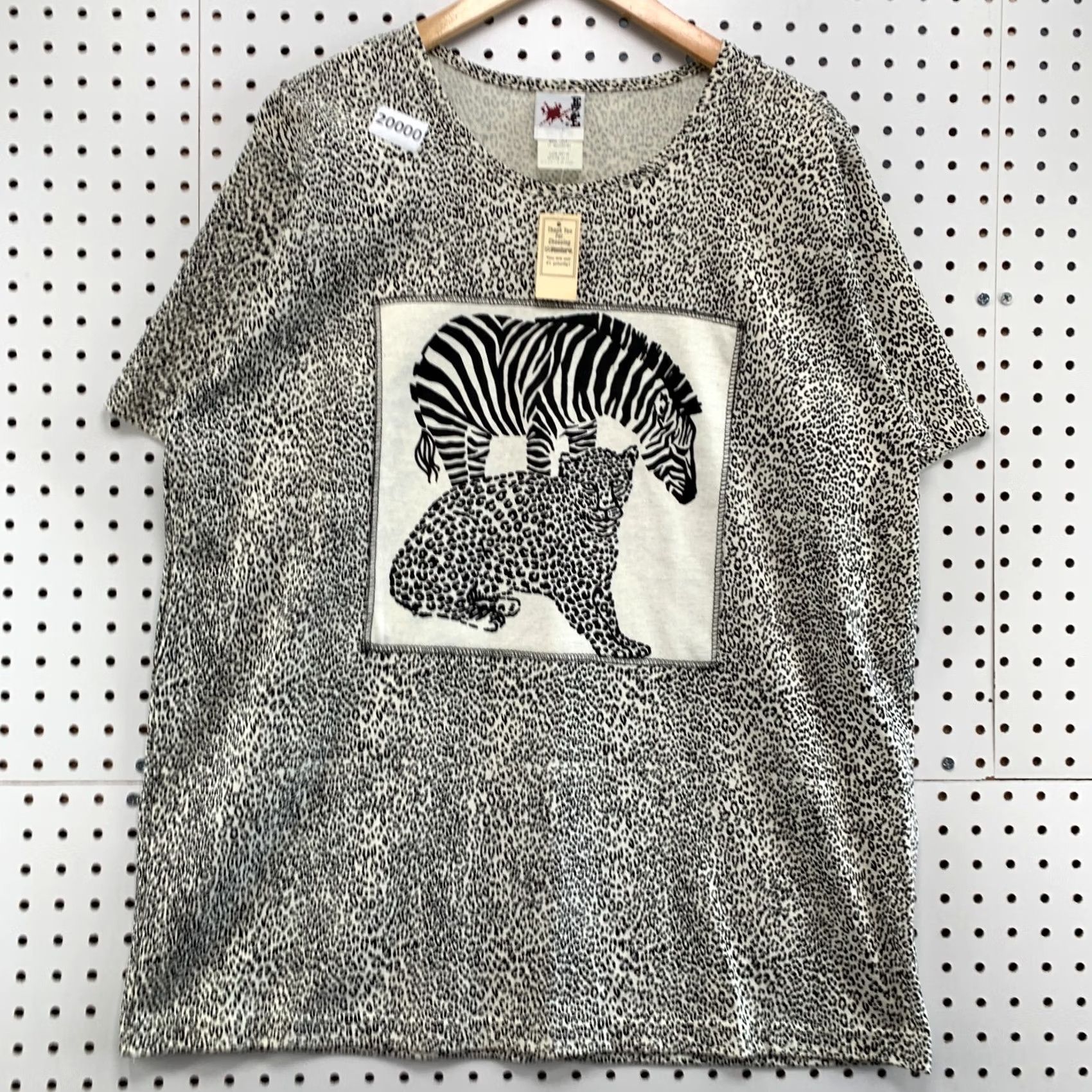 Vintage VINTAGE Zebra Shirt Large Black White Leopard Graphic AOP Men NEW NWT 23x30 Size US L / EU 52-54 / 3 - 2 Thumbnail