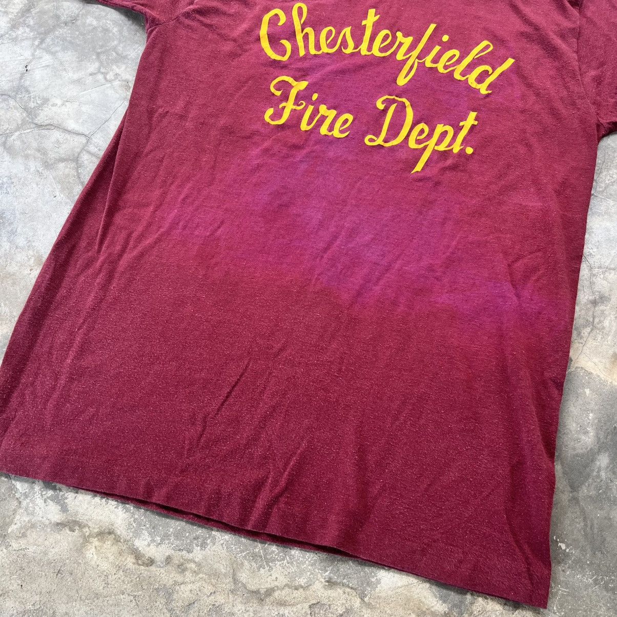 Vintage 1980s Chesterfield Fire Dept tee Size US XXS / EU 40 - 4 Thumbnail