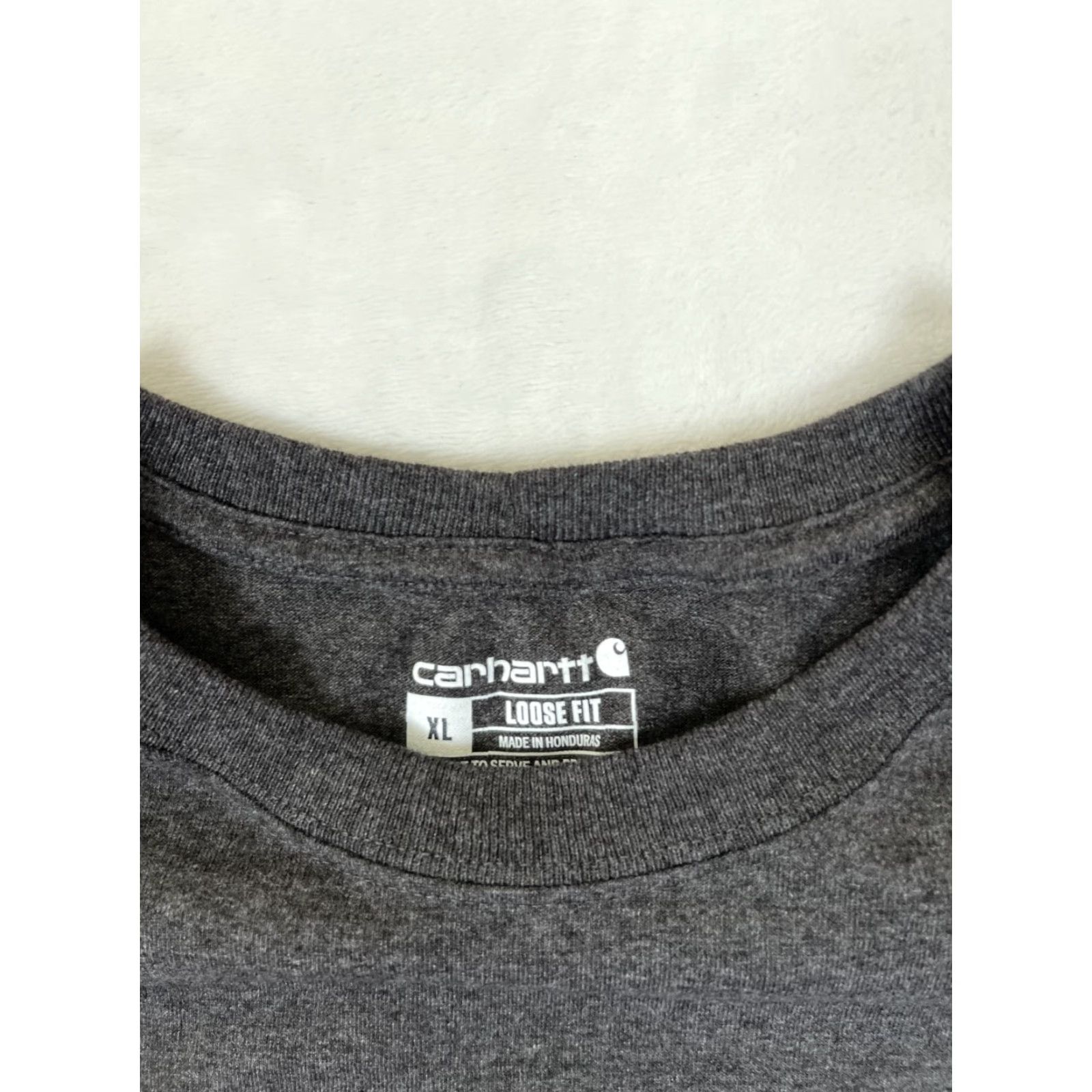 Carhartt VINTAGE Carhartt Pocket Tee T-Shirt XL Loose Fit Mens Gray Heather Cachet? Size US XL / EU 56 / 4 - 3 Thumbnail