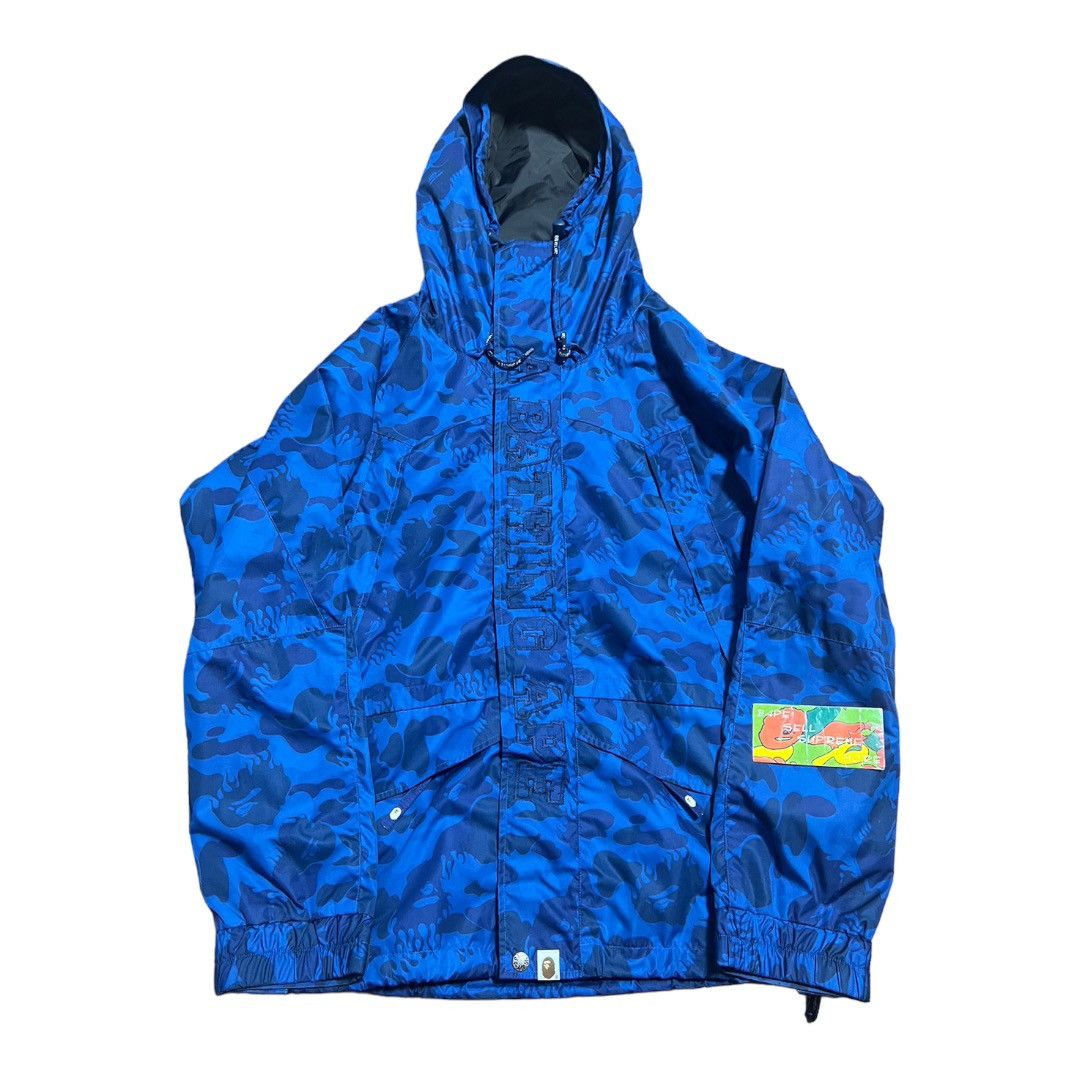 Bape BAPE Snowboard Jacket Fire camo Blue Size US L / EU 52-54 / 3 - 1 Thumbnail