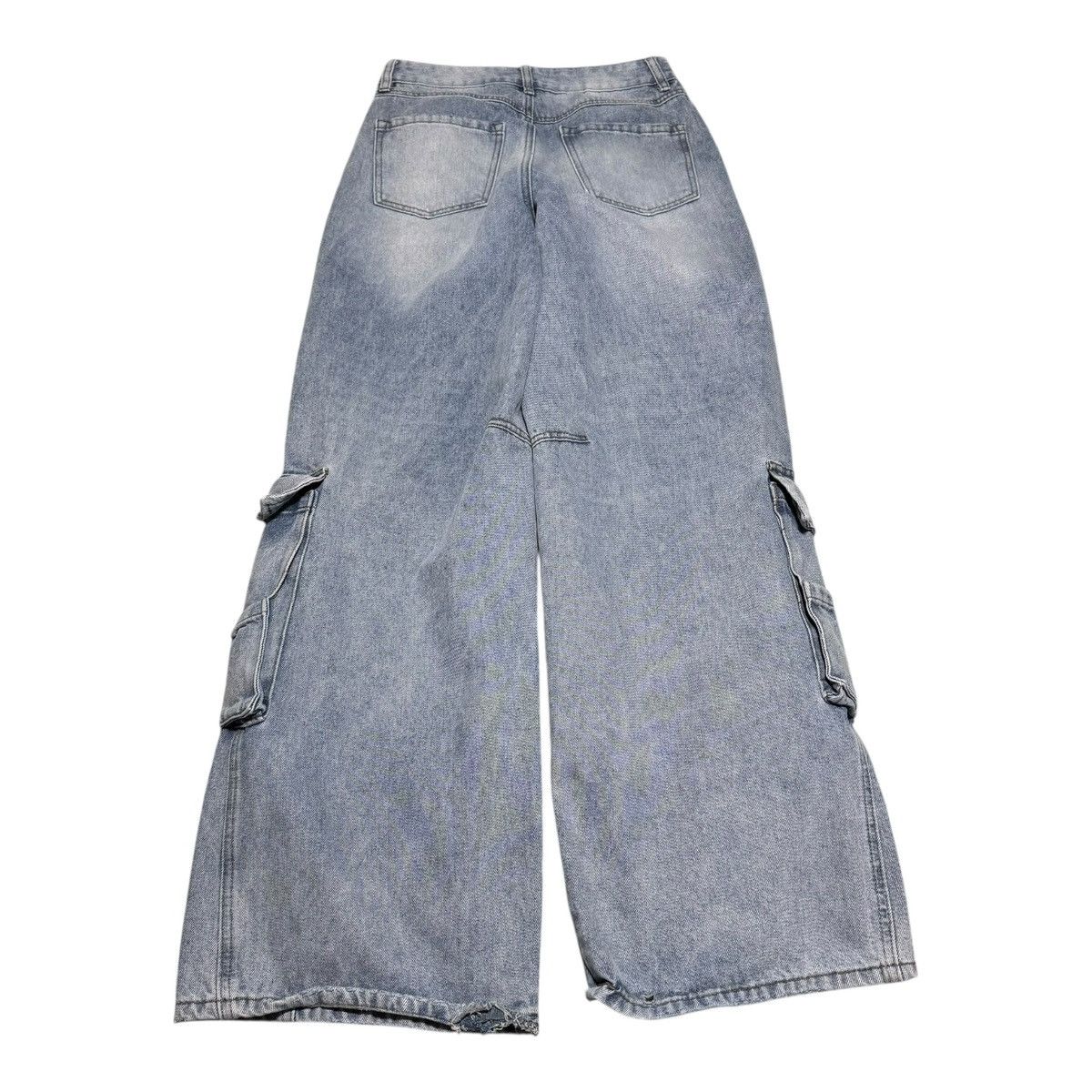 Forever 21 Forever 21 Baggy Wide Leg Cargo Jeans Women’s 27 28x32 Size 28" / US 6 / IT 42 - 3 Thumbnail