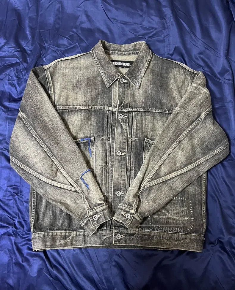 Neighborhood Neighborhood Patchwork distressed water-washed denim jacke Size US XL / EU 56 / 4 - 1 Thumbnail