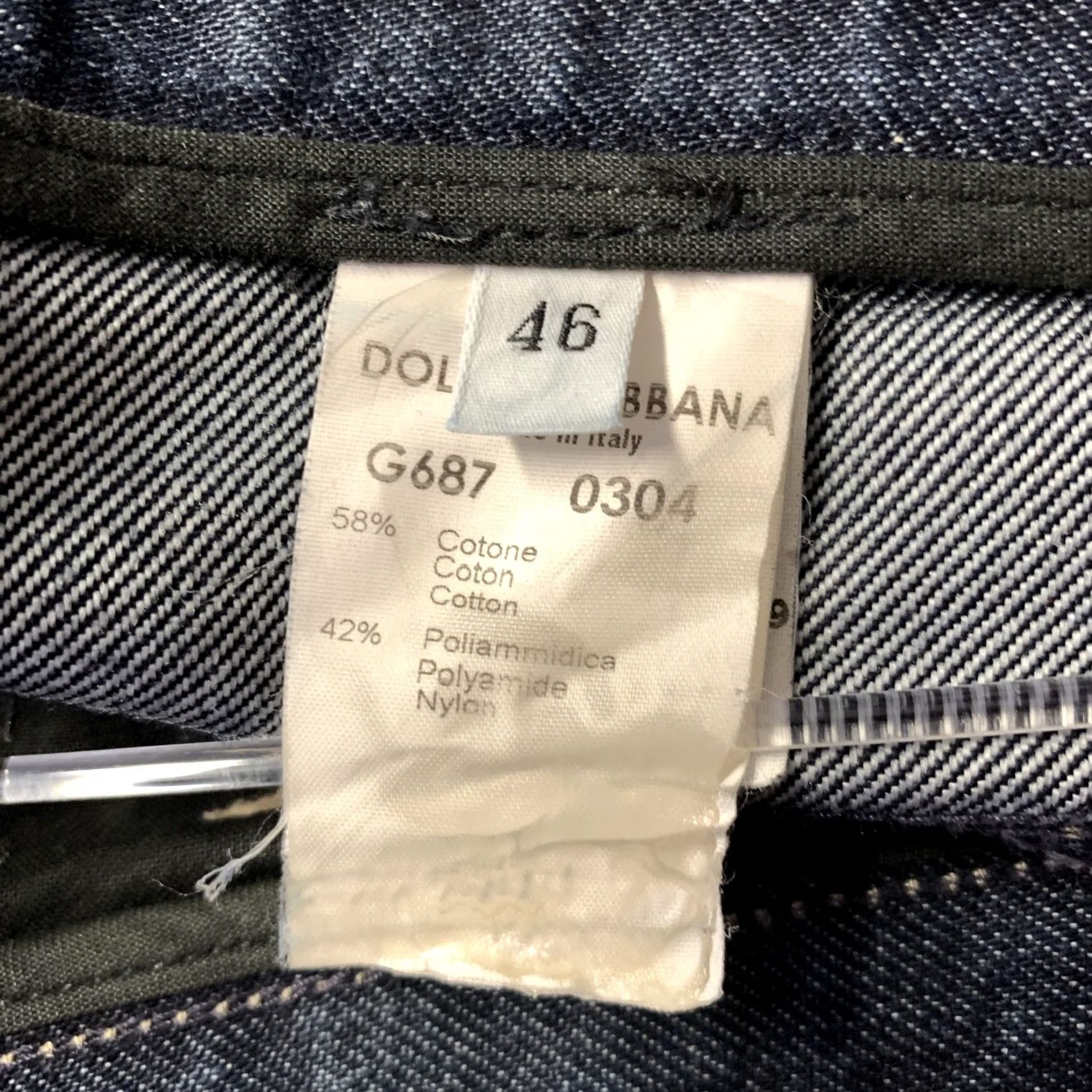 Dolce & Gabbana DOLCE & GABBANA Size 30 Navy Indigo Denim Slim Jeans Mens Size US 30 / EU 46 - 5 Thumbnail