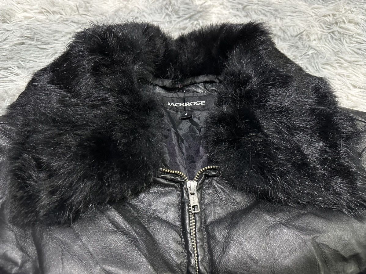 JACKROSE 🔥Y2K Archive Jackrose Fur Collar Pigskin Leather Down Jacket Size US L / EU 52-54 / 3 - 10 Thumbnail
