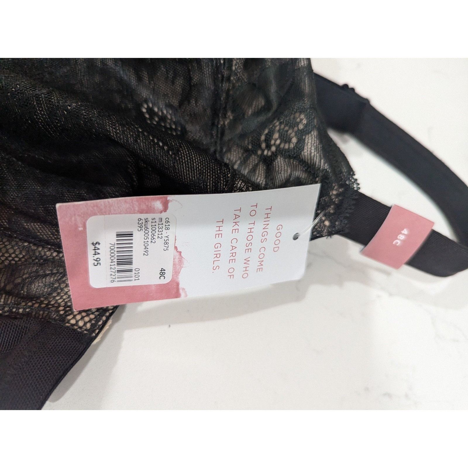 Other Cacique Modern Lace Covered Unlined Full Coverage Black Unde Size ONE SIZE - 2 Thumbnail