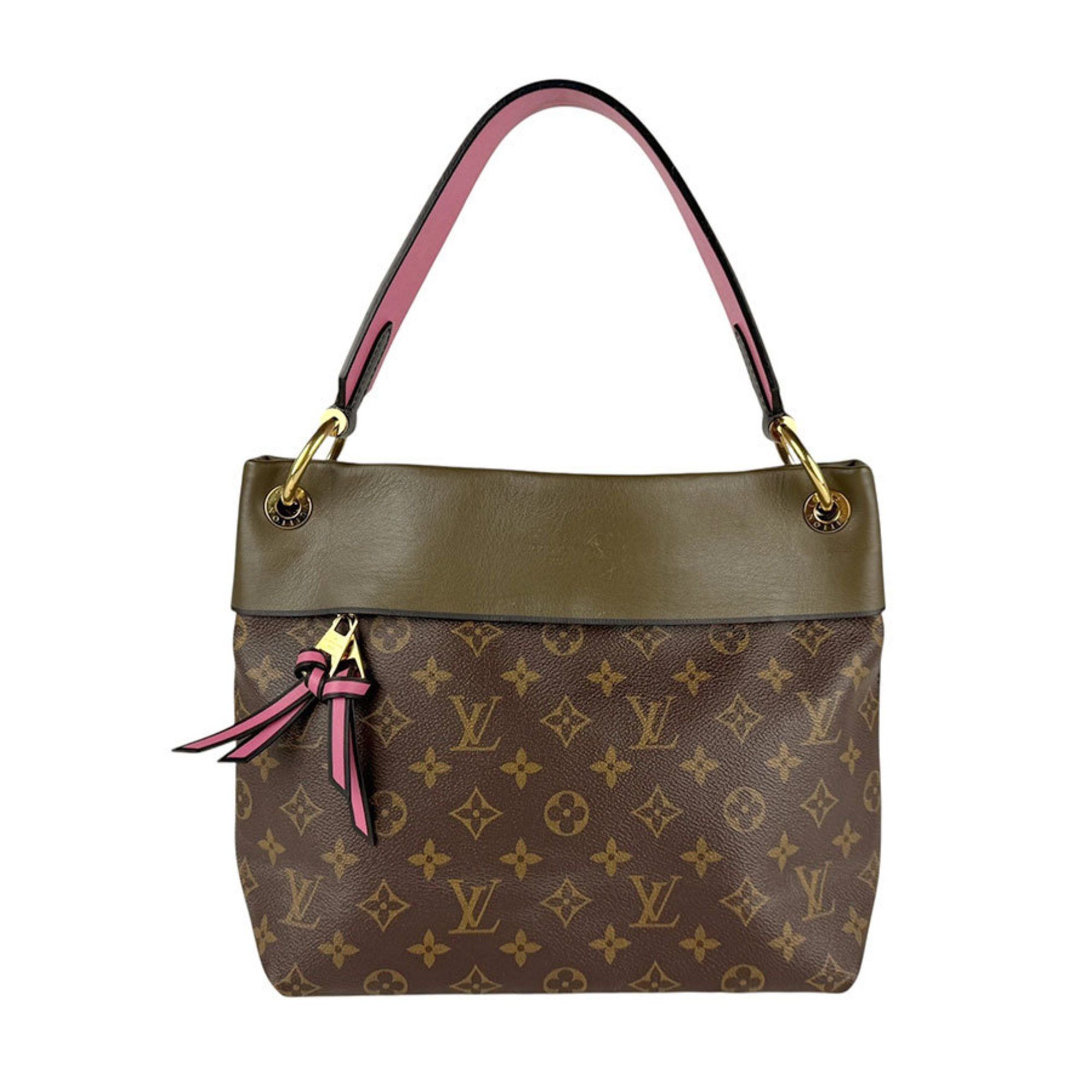 Louis Vuitton Monogram Tuileries Besace Shoulder Bag in Canvas Brown Khaki and Pink Women's M43159 z6391