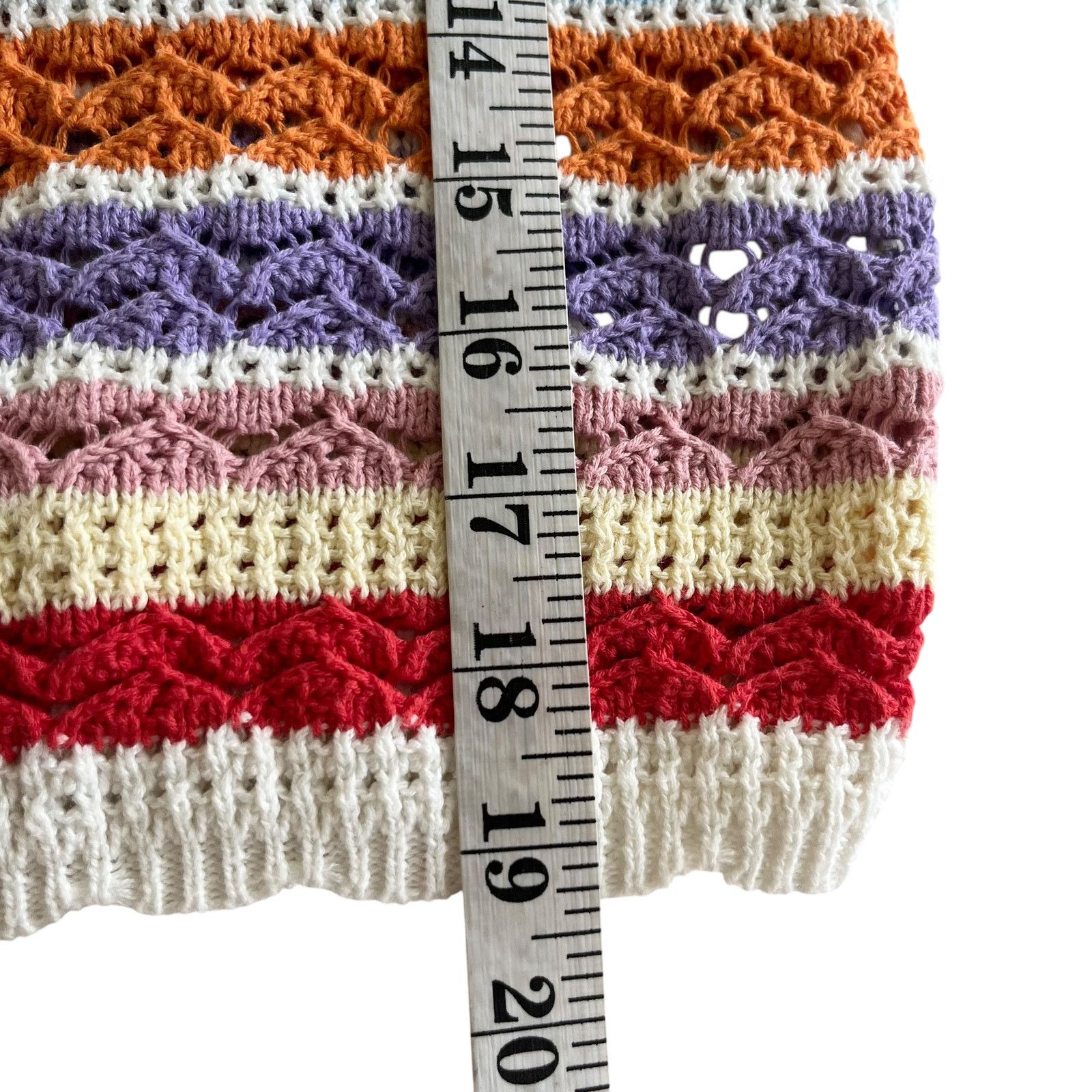 Other Suncoo Panaca Multicolor Striped Knit Puff Sleeve Sweater Size S / US 4 / IT 40 - 11 Thumbnail